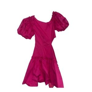 dark pink fashion dress